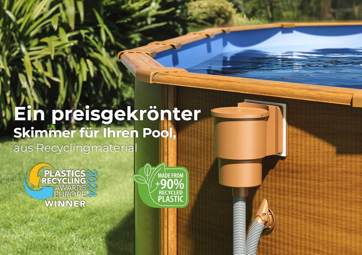 Gre AR100W - Skimmer für Standard-Pools + Ventilantrieb, Farbe braun Braun Einheitsgrösse, Braun Ein