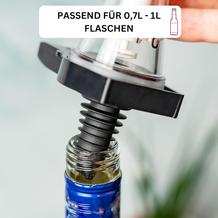 Westmark Dosiergerät, Mass-/Fülleinheit: 2 cl, Kunststoff, Standard, Schwarz/Transparent, 92202260,