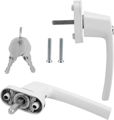 Jopassy 12x Aluminium Fenstergriff kindersicherung Fenstergriffe Abschliessbarer gleichschliessend F