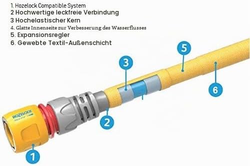 HOZELOCK - Flexibler ausdehnbarer Gartenschlauch Superhoze 15 M: dehnt sich auf das 3-fache seiner u