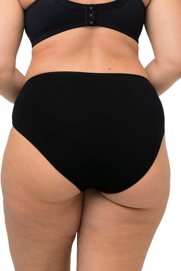 Ulla Popken Damen Taillenslip (5er Pack) 54-56 Schwarz, 54-56 Schwarz