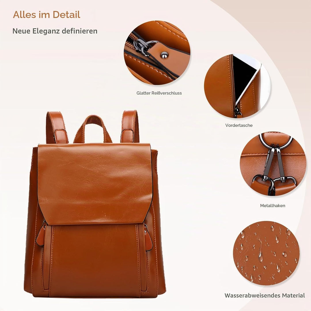 NICOLE&amp;DORIS Mode Damen Rucksack Henkeltaschen Schulrucksack Reisen Daypacks Outdoor Tasche Weich PU