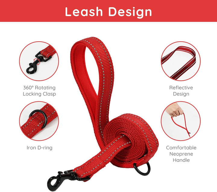 BELLA & PAL Hundegeschirr Kleine Hunde mit Leine, Step-in Geschirr aus Air Mesh, Anti Zug Reflektier