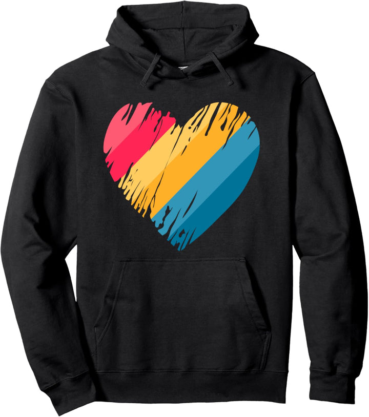 Neues Pansexual Flag Shirt LGBT Herzfarben Pan Pride Flag Pullover Hoodie