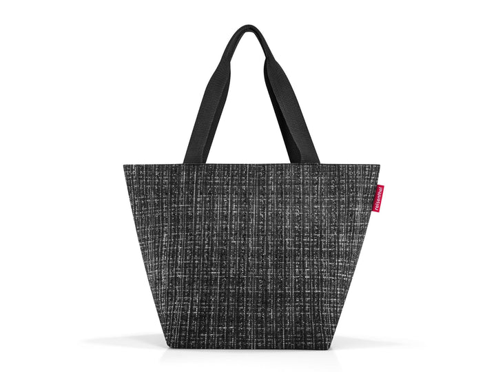 reisenthel shopper bouclé black – Geräumige Shopping Bag und edle Handtasche in einem – Aus wasserab