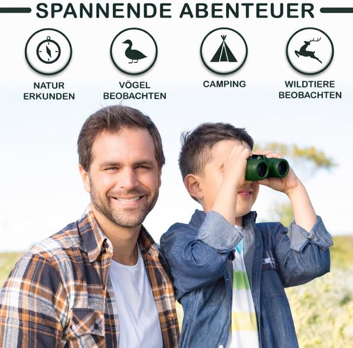 Fernglas für Kinder - Optimales Geschenk für Jungen und Mädchen - Starke Vergrösserung 8X21 – Umfang