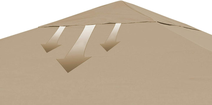 QUICK STAR Ersatzdach für Blätter Pavillon 3x3m Pavillondach Sand