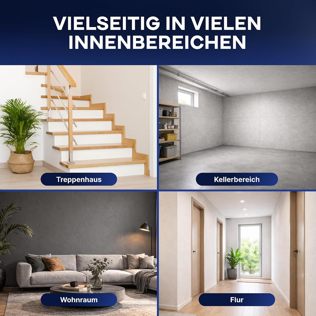Plid® Fassadenfarbe Anthrazitgrau matt - hochwertige Farbe für Beton, Mauerwerk, Kellerwand, Fassade