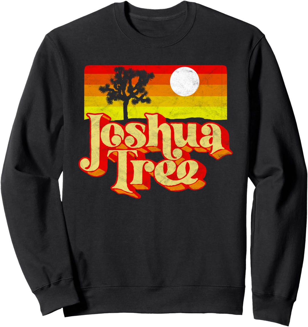 Joshua Tree Vintage Distressed Eighties Sunset Graphic Sweatshirt
