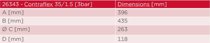 Flamco Contraflex Ausdehnungsgefäss - 35 Litres / 1.5 [3bar] - Rot - Für geschlossene Kreislauf- und