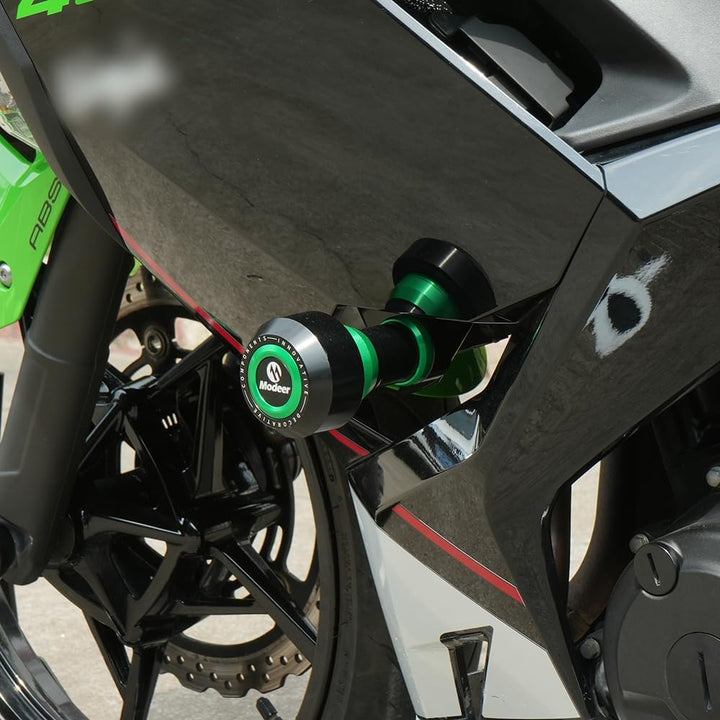 Modeer Motorrad Sturzpads Rahmen Slider Sturzschutz zubehör Für Ka.wasaki Ninja 400 2018-2024 / Z400
