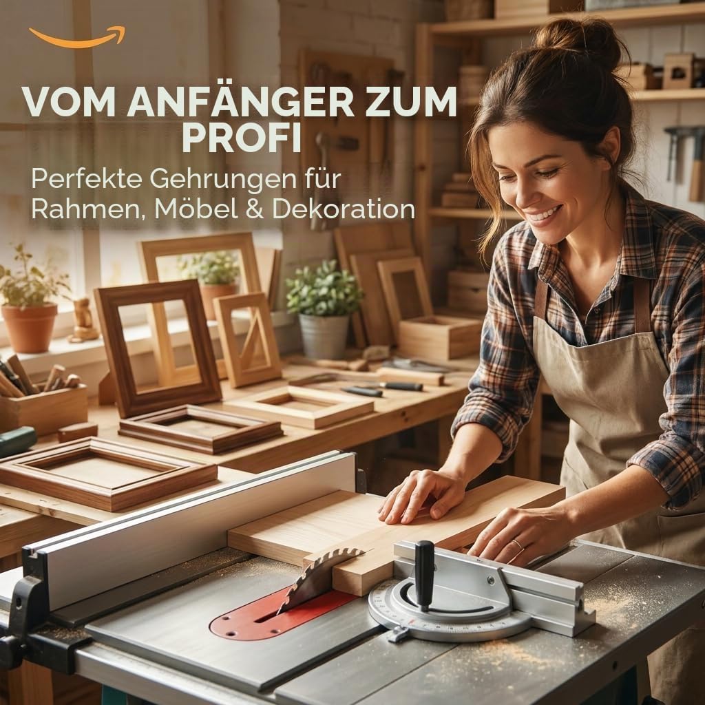 Gehrungslehre Führungsschiene Holzbearbeitungs-Tischsäge Einstellbare Winkellehre, Tischhandlauf-Zau