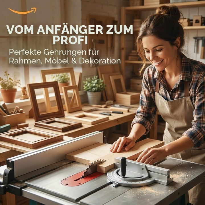 Gehrungslehre Führungsschiene Holzbearbeitungs-Tischsäge Einstellbare Winkellehre, Tischhandlauf-Zau