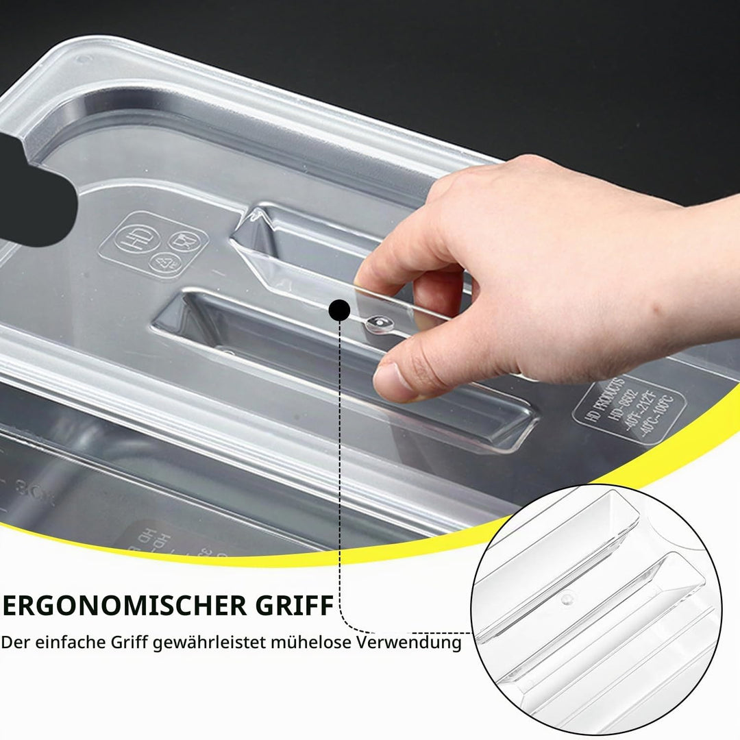Sous Vide Behälter -11L mit Deckel und Rack für Sous Vide Stick Garer Mehrere Marken, Multifunktiona