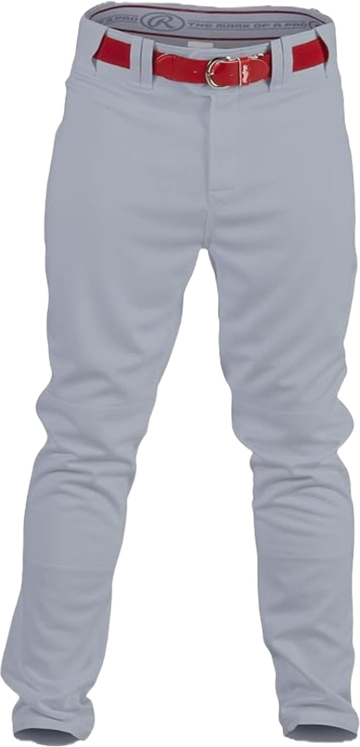 Rawlings Pro 150 Series Baseballhose für Erwachsene, paspeliert, volle Länge Blau / Grau M, Blau / G