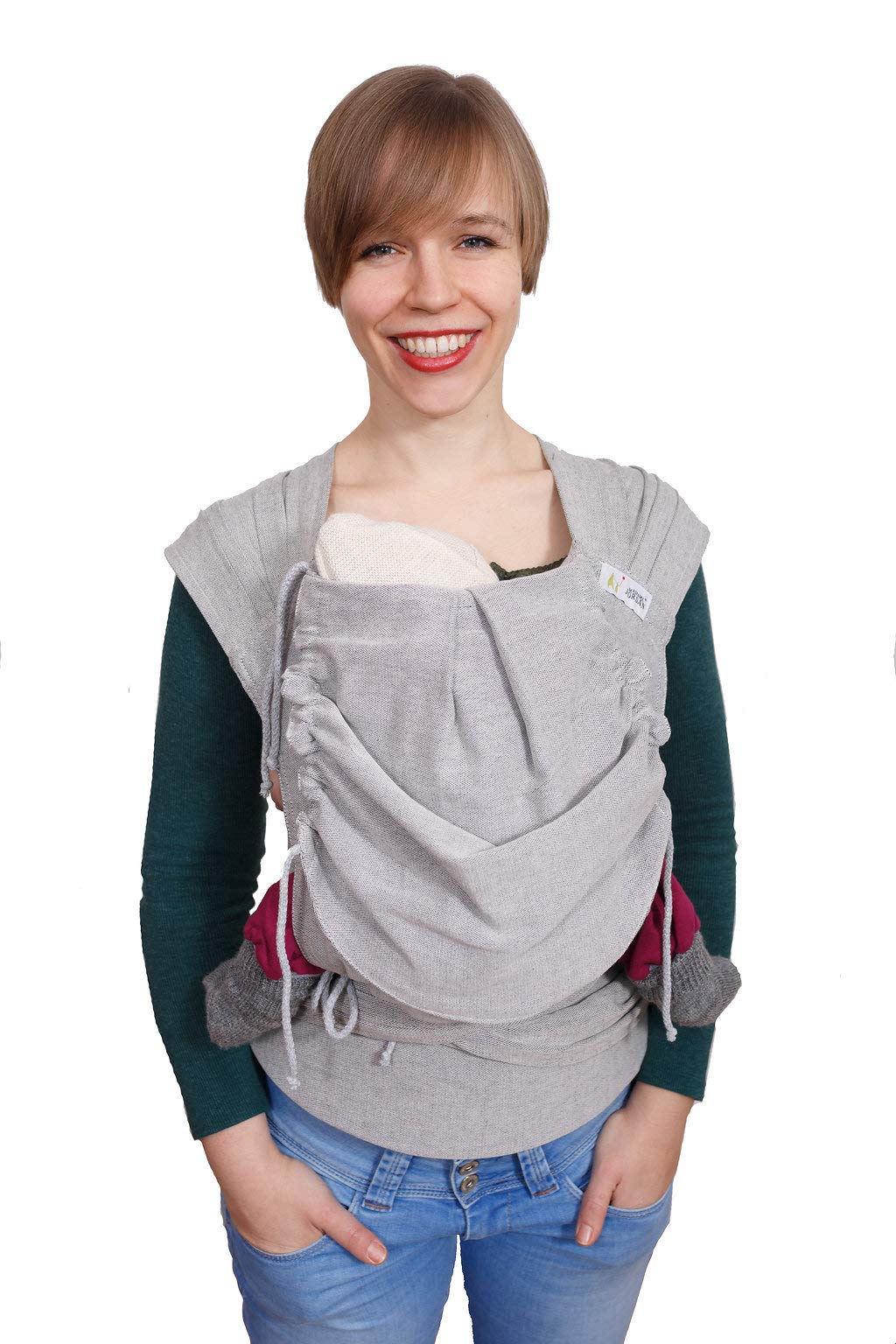 Madame Jordan Mei Tai - Wrap Conversion - ab Geburt - Made in Berlin (pur grau), pur grau