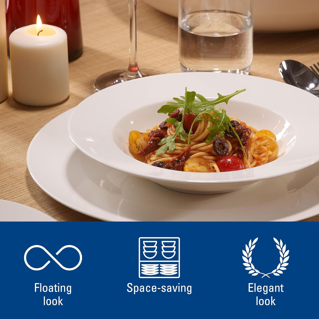 Villeroy und Boch - For Me Dinner-Set, 8 tlg., das Allround-Talent, Premium Porzellan, spülmaschinen