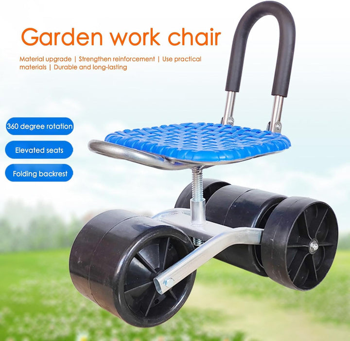 Gartenhocker Für Gartenarbeit, 360 Grad Drehbar Rollsitz Für Gartenarbeit, Gartenwagen Rollsitz, Gar