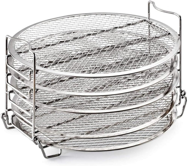 HUSHUI Dörrgestell, Air Fryer Rack, 5-stöckiges Air Fryer Rack, kompatibel mit Ninja Foodi, stapelba