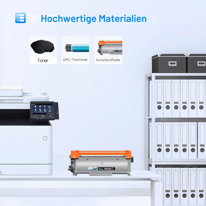 LxTek Toner TN2220 TN 2220 Kompatibel für Brother TN2220 TN-2010 für Brother MFC-7360N MFC-7460DN MF