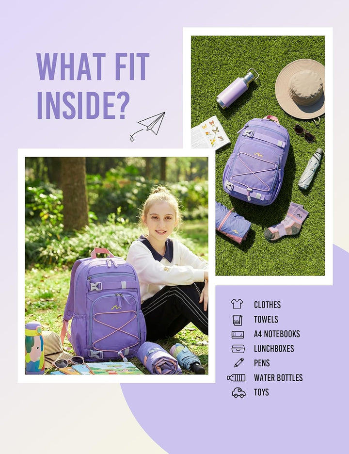 Mountaintop Kinderrucksack Mädchen Jungen Schulrucksack Schultasche für Schule Wander, 15L, 25 x 14