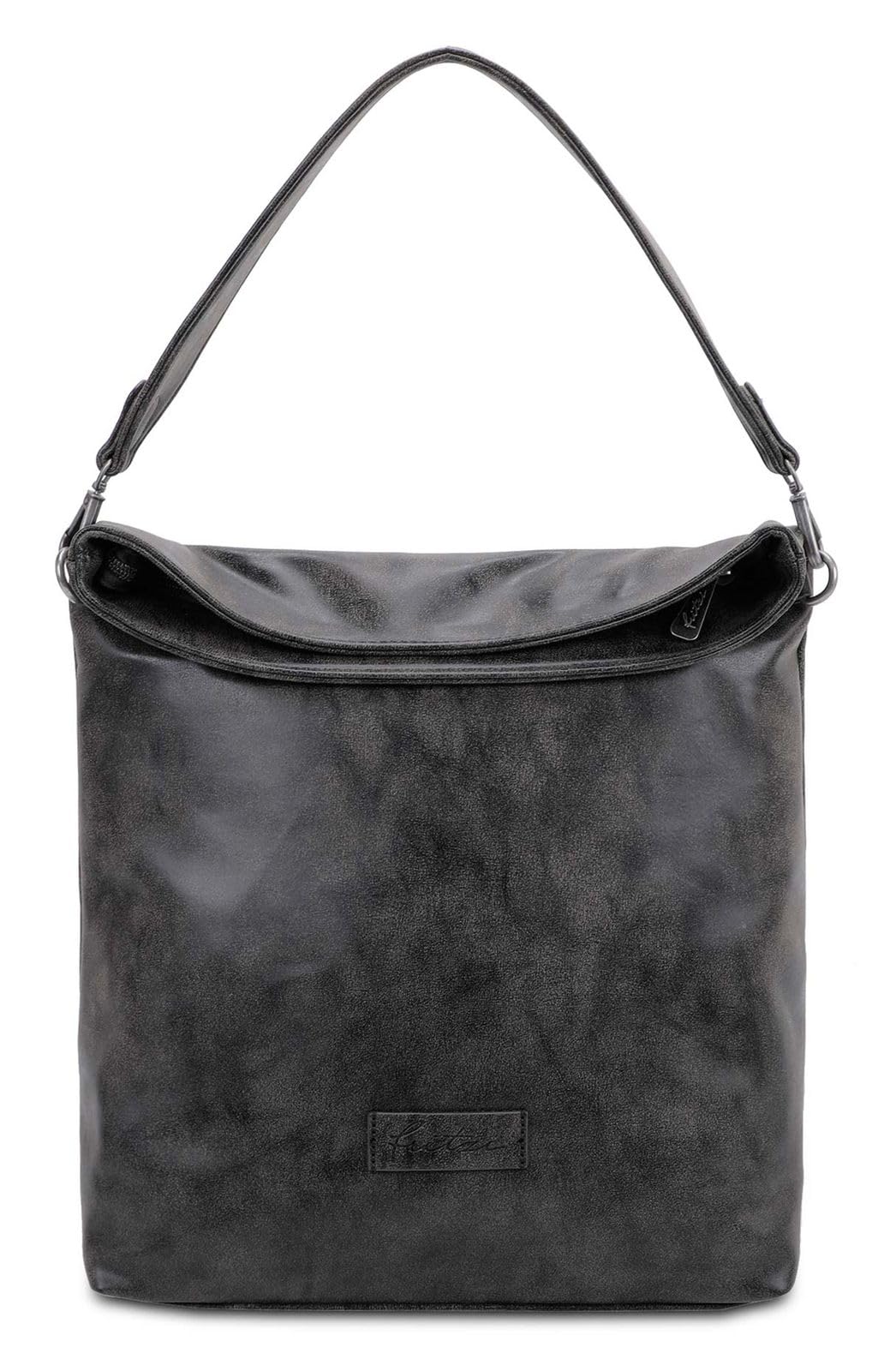 Fritzi aus Preussen Damen Bike01 Vintage Black Idol Schultertasche, Black Idol