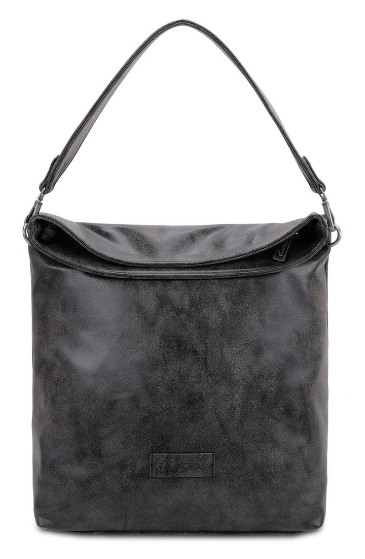 Fritzi aus Preussen Damen Bike01 Vintage Black Idol Schultertasche, Black Idol