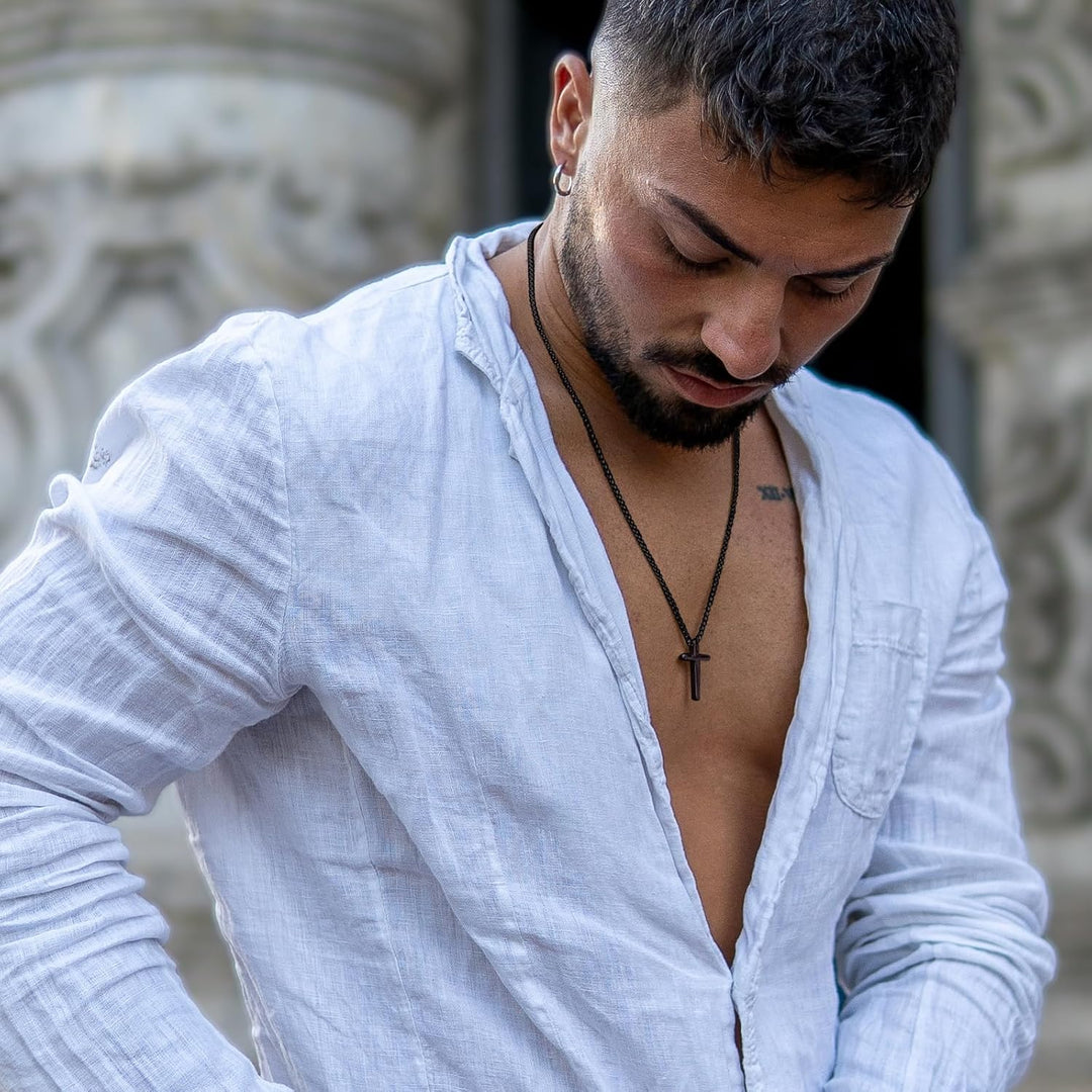SERASAR Premium Halskette Herren [Lord] | Rostfreier 316L Chirurgenstahl | Wasserfest | Stabile Kett