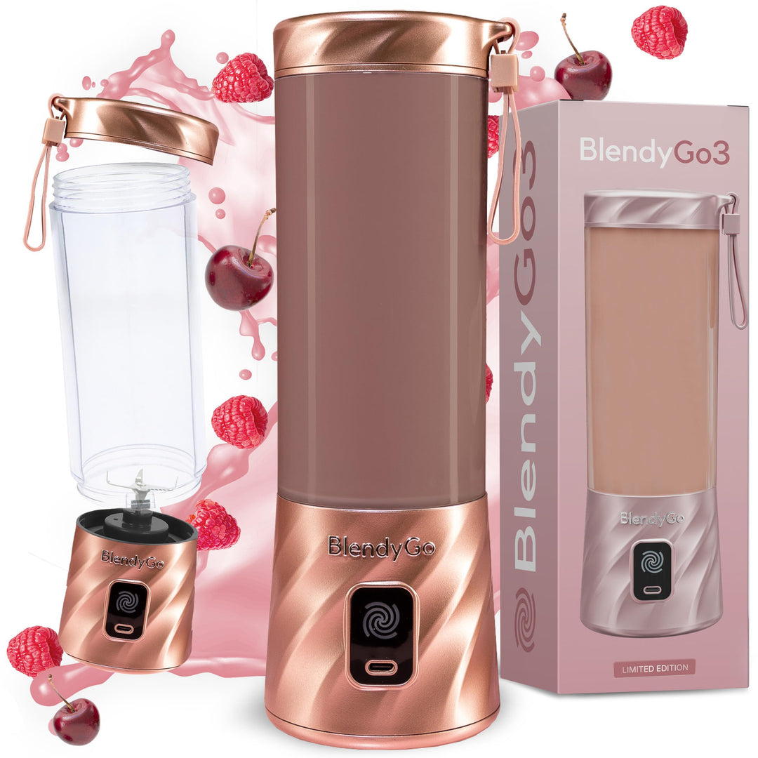BlendyGo 3 Tragbarer Mixer, Blender, Mini Standmixer, 550 ml, Smoothie maker, Mixer smoothie maker t