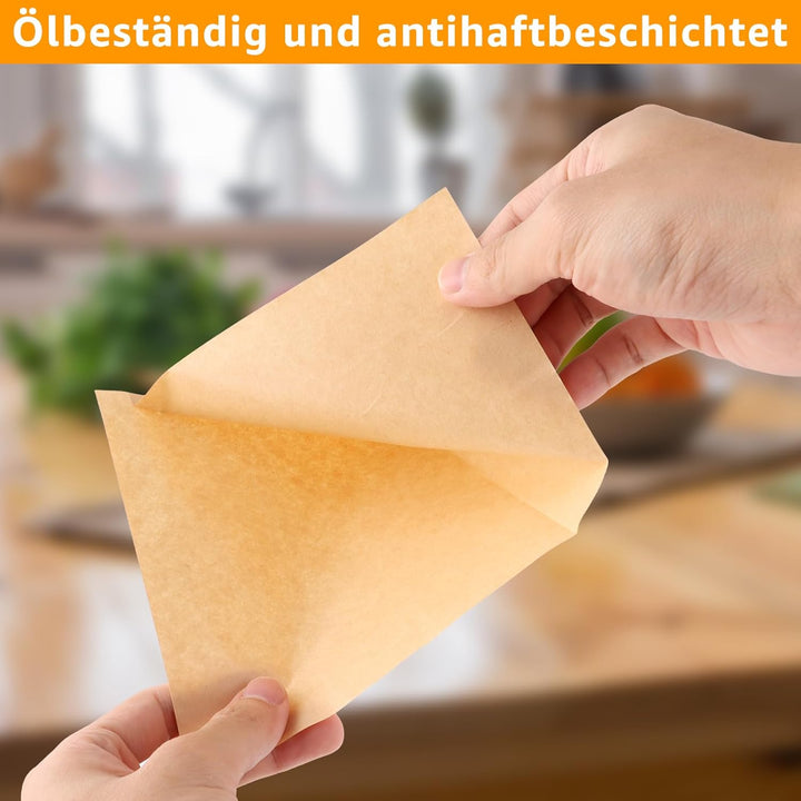 1000 Stück Burger Papier, 15 x 15 cm Burgerpapiere Burger Tüten, burger Buns, Sandwich Papier Sandwi