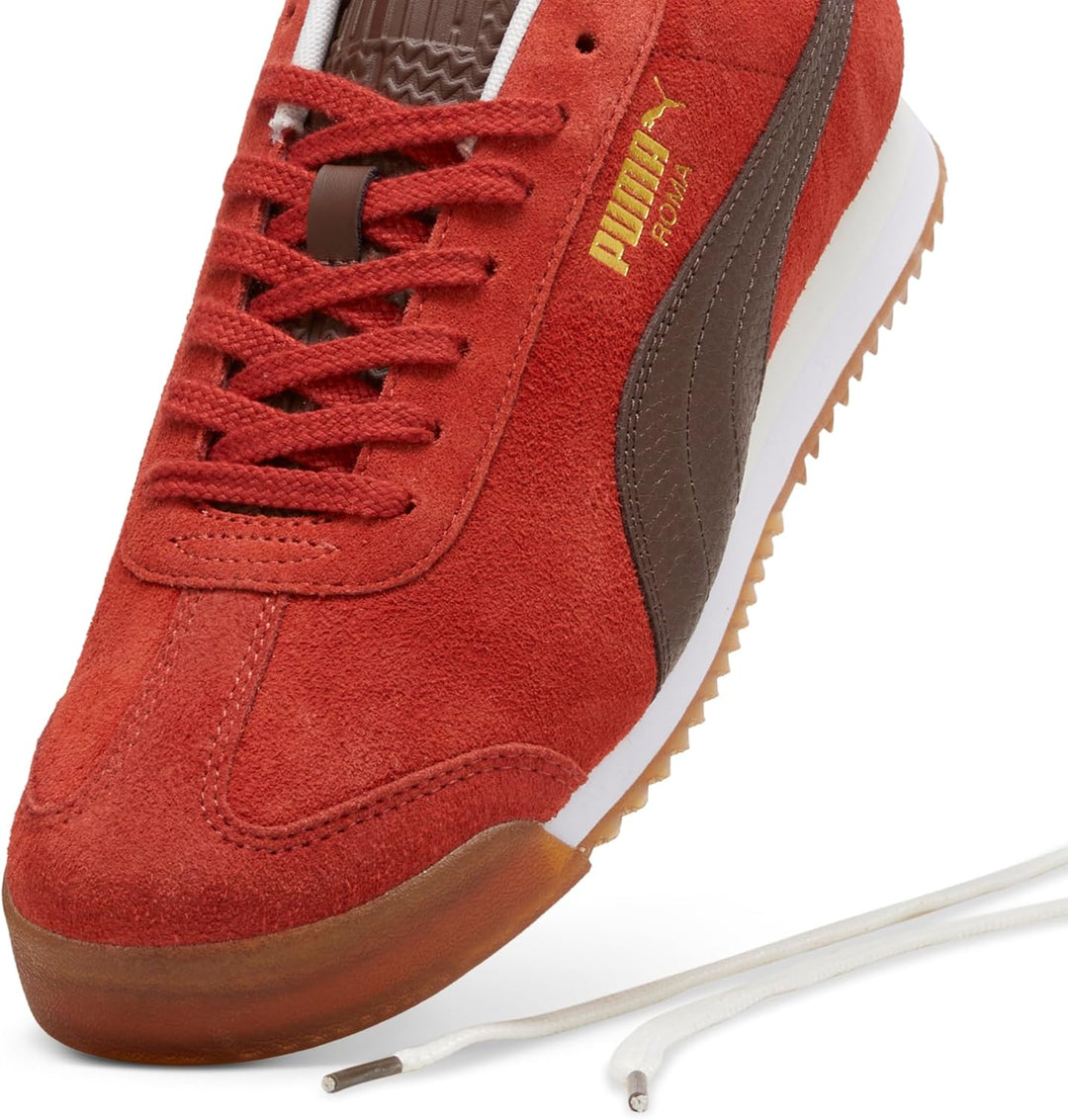PUMA Men's Roma Sneakers Mars Red Espresso Brown Gum 44.5 EU, Mars Red Espresso Brown Gum 44.5 EU
