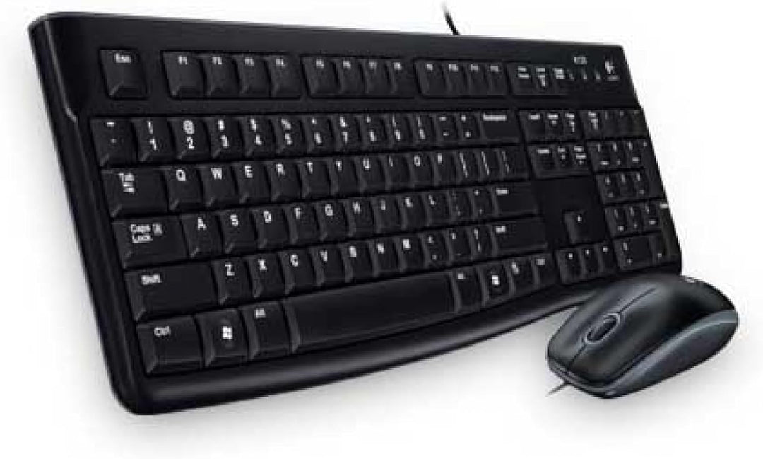 Logitech MK120 Kabelgebundenes Set mit Tastatur und Maus für Windows, Skandinavisches QWERTY-Layout
