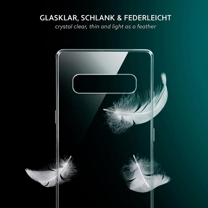moex Aero Case für Samsung Galaxy S10 5G Hülle Durchsichtig, Silikon Handyhülle Transparent, Clear C