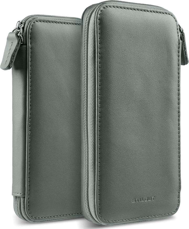 STILGUT Handytasche kompatibel mit iPhone 13 Mini, iPhone SE 2022 und andere Smartphones bis 5,4“, H