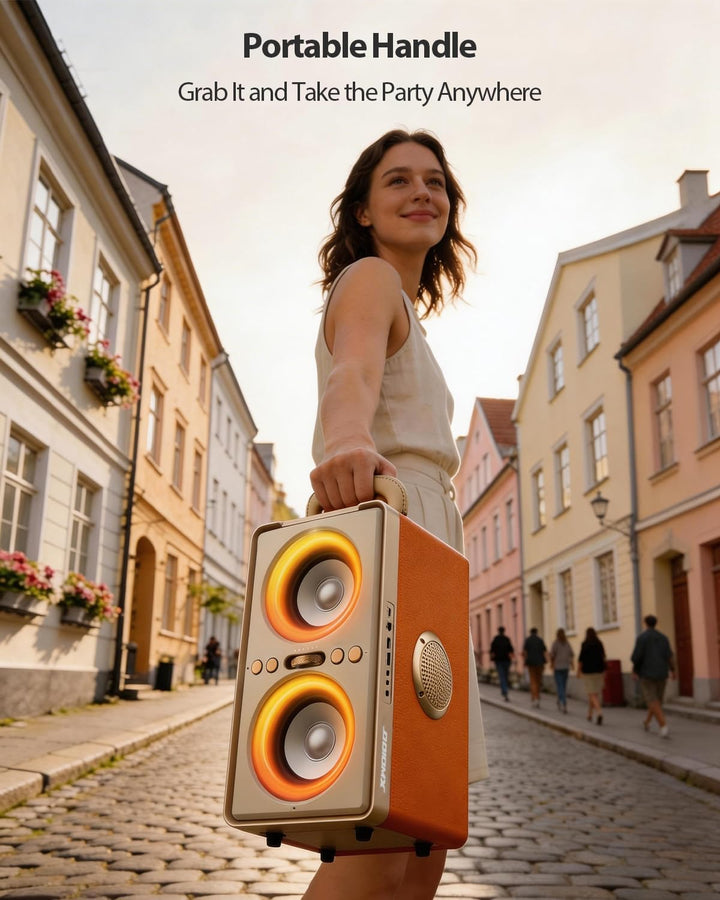 240W Musikbox Bluetooth Gross, kraftvoller, lauter Klang mit tiefen Bässen, 20H Akku,TWS-Funktion, P