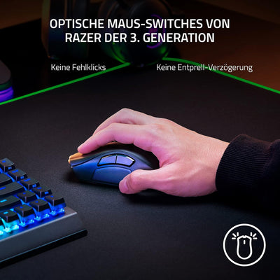 Razer Naga V2 Pro - Kabellose MMO-Gaming-Maus (HyperScroll Pro Rad, Anpassungsfähigkeit und Kontroll