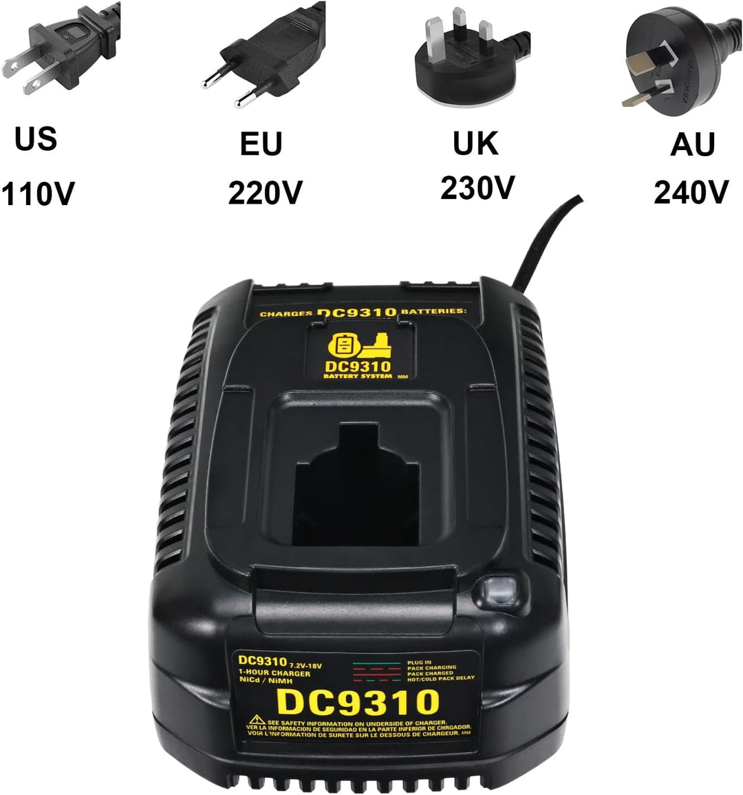 Akku-Schnellladegerät/Akkuladegerät Für Dewalt DC9310 Ladegerät 7.2V-18V NI-CD NI-MH DW9057 DC9071 D