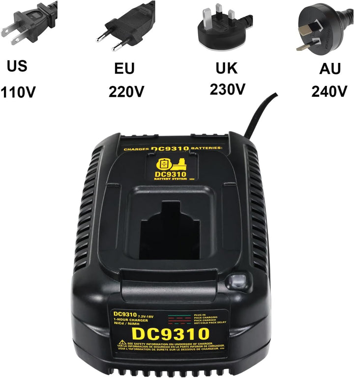 Akku-Schnellladegerät/Akkuladegerät Für Dewalt DC9310 Ladegerät 7.2V-18V NI-CD NI-MH DW9057 DC9071 D