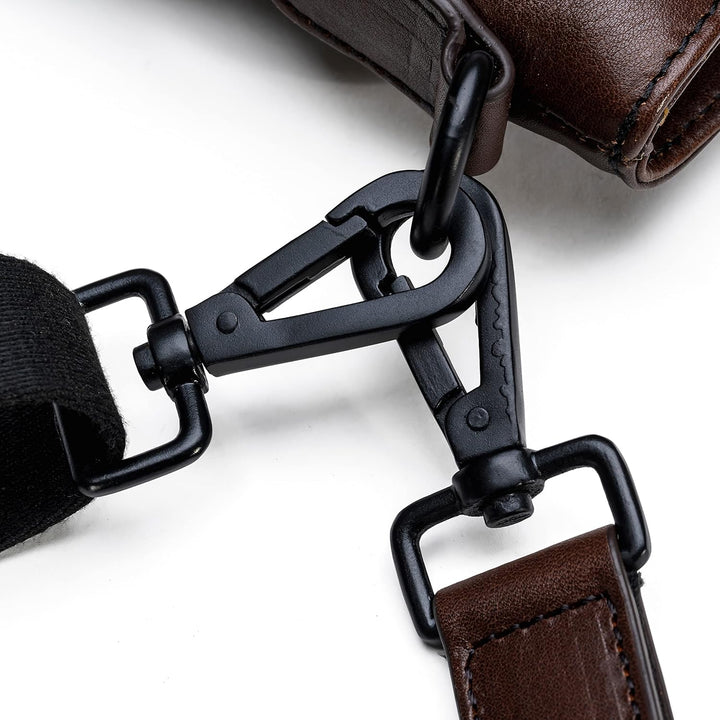 Memphis Damen/Herren Leder Handtasche | Henkeltasche mit Laptopfach und abnehm-& längenverstellbarem