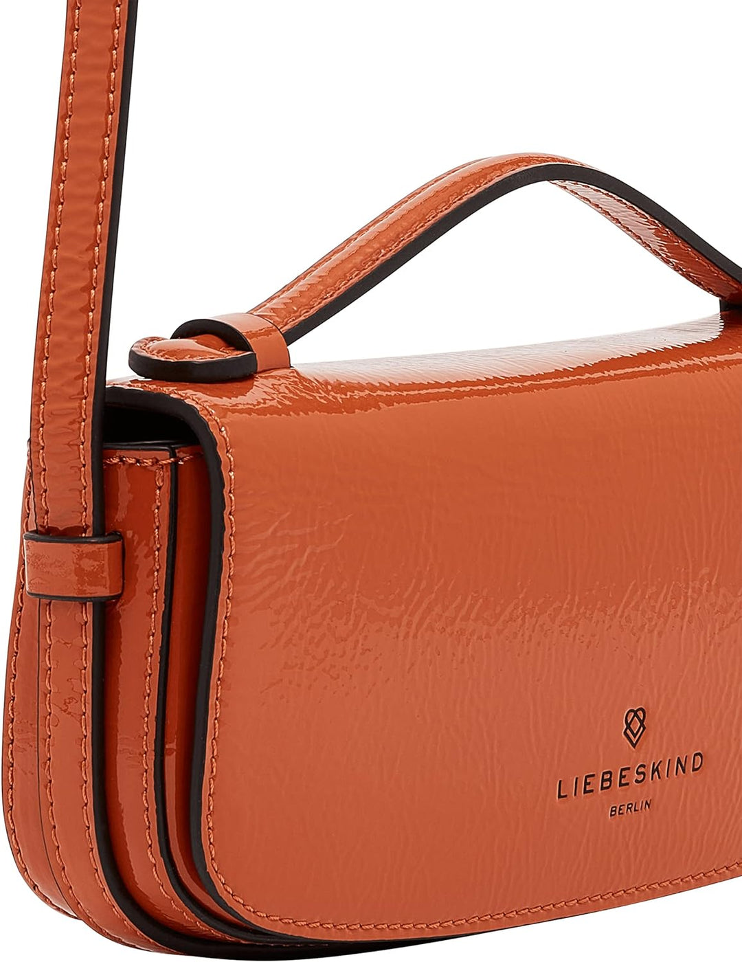 Liebeskind Damen Sadie Naplack Crossbody XS Dark Mandarine, Dark Mandarine