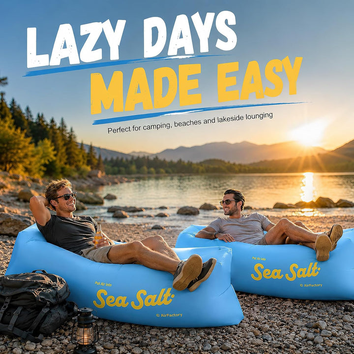 Aufblasbare Couch, Airlounge, Strandliege Aufblasbar, Camping Sofa Aufblasbar, LuftSofa, Tragbar Inf