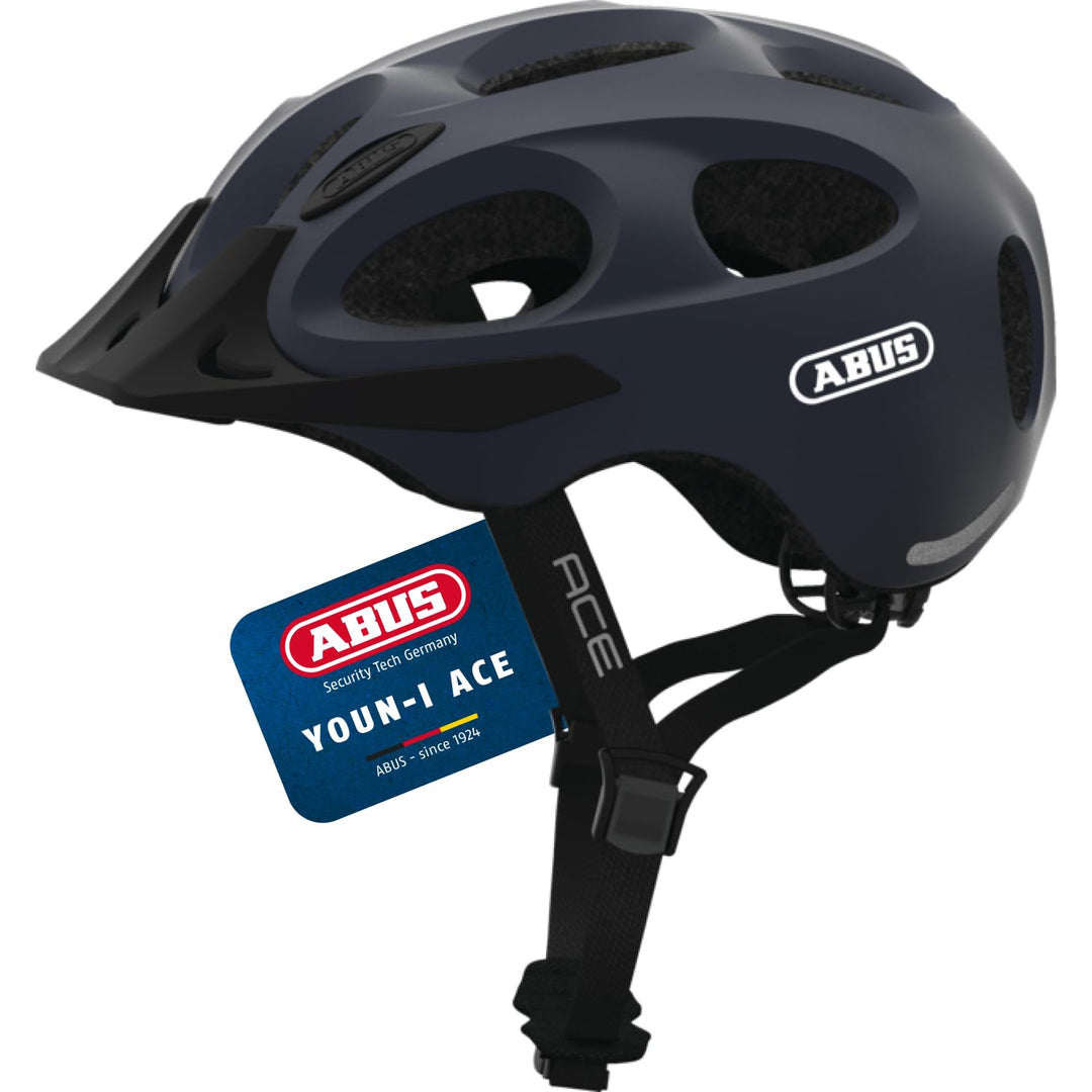 ABUS Stadthelm Youn-I ACE - Fahrradhelm für den Alltag - mit integriertem LED-Rücklicht - für Damen