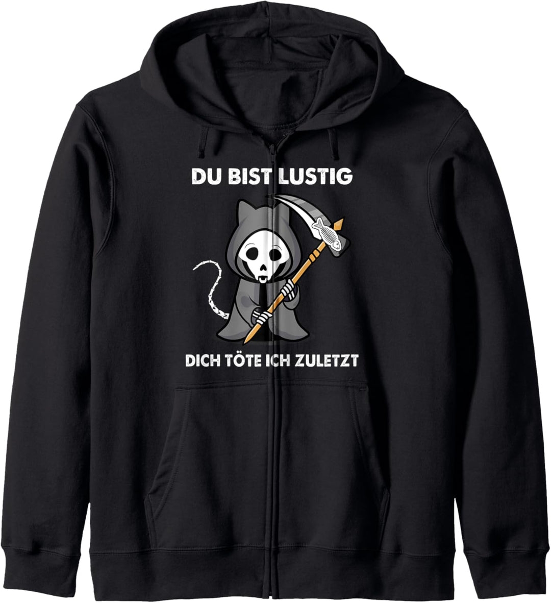 Halloween Katze Du Bist Lustig Dich Töte Ich Zuletzt Kapuzenjacke