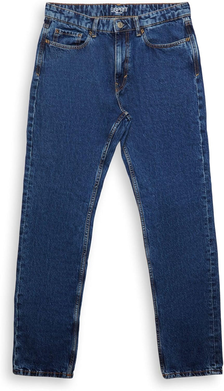 ESPRIT Jeans mit geradem Bein und mittlerer Bundhöhe 32W / 30L Blue Medium Washed, 32W / 30L Blue Me