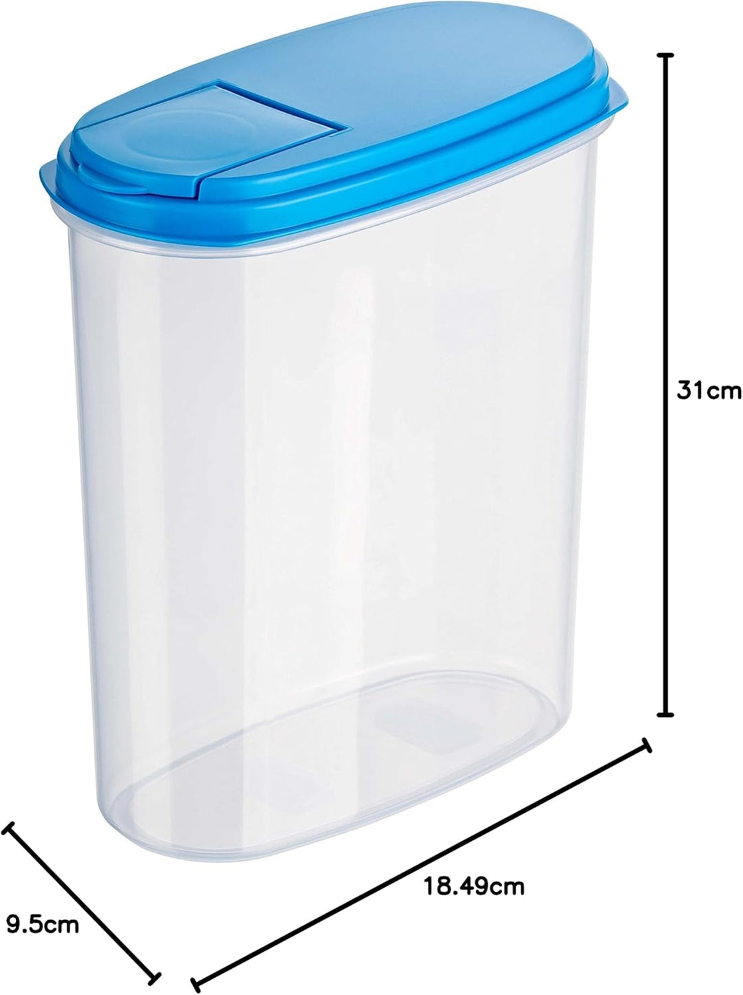 Kigima Schüttdosen Streudosen Vorratsdosen 2L (3 STK) Blau