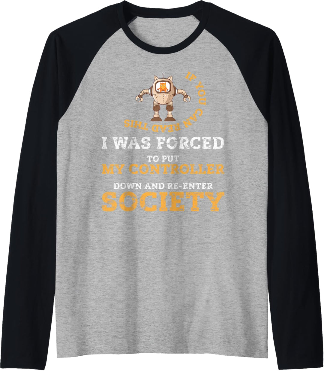 Funny Gaming Gifts Gamer Cat Streamer Gamer Dad Geek Gift Raglan
