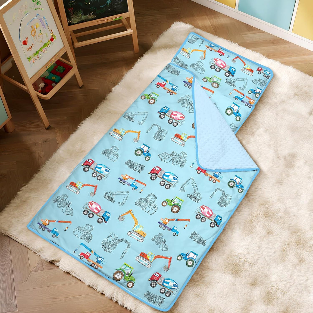 Schlafsack Kinder,Warm Kinderschlafsack mit Kissen Abnehmbar und Decke für Mädchen Jungen, Faltbare