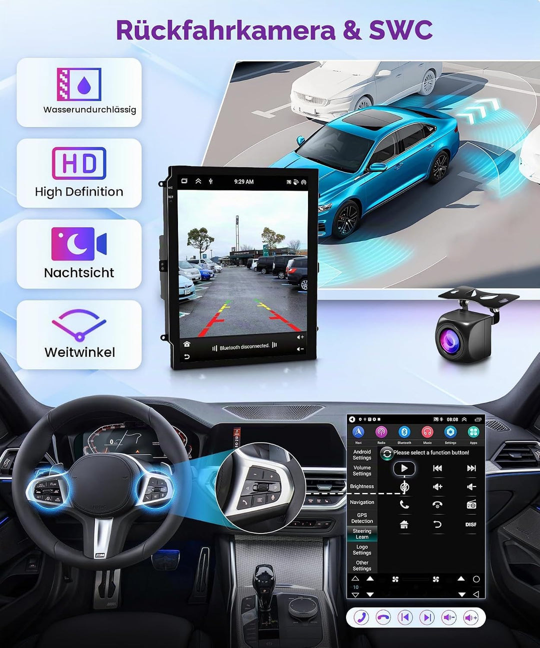 Rimoody 4G+64G Android Autoradio für Opel Astra J Buick Excelle XT GT 2009-2016 9.7 Zoll Kabellos Ca