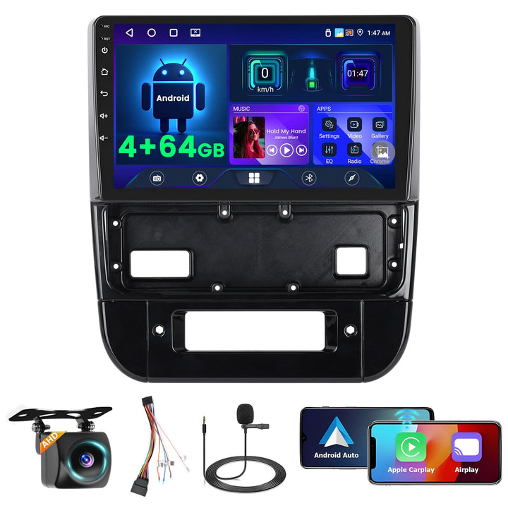 [4+64G] Android Autoradio für Peugeot 406 1999-2004 mit Wireless Carplay Android Auto, 9 Zoll IPS To