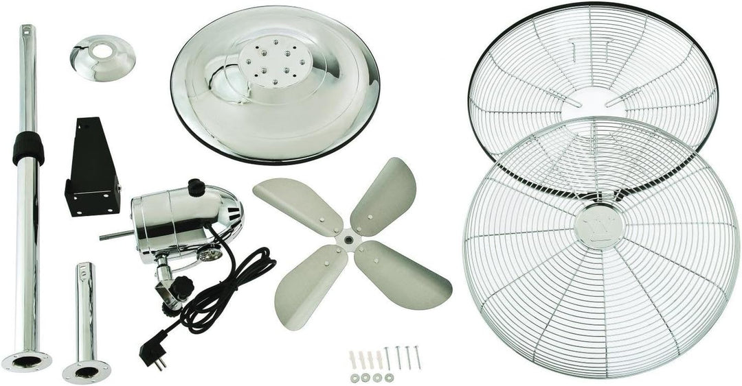 Westinghouse Lighting Silver Stream/ 40 cm, 3in1 Portable Ventilator, Installation als Tisch-, Stand